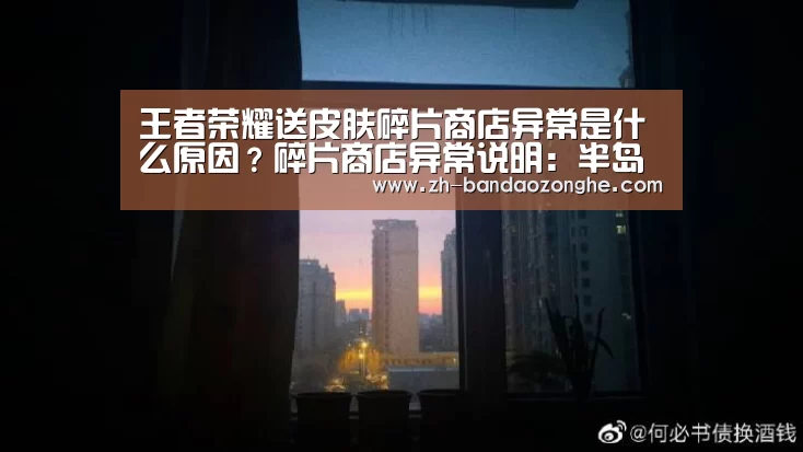 王者荣耀送皮肤碎片商店异常是什么原因?碎片商店异常说明:半岛综合(图3) 半岛综合